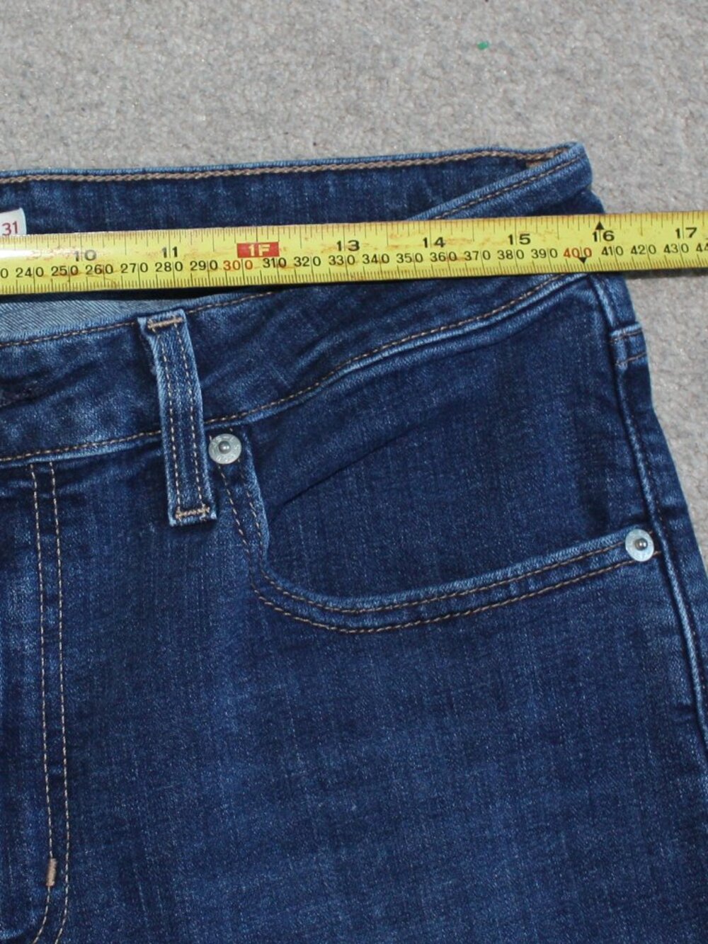 Levi's 725 High Rise Bootcut Jeans Women's 31 Dark Wash Stretch - Picture 9 of 9